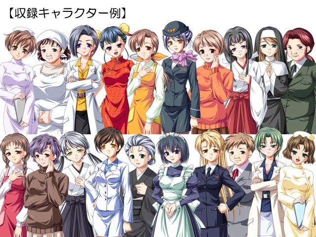 立ち絵素材集 Vol.11働く女性編改造版（成人向） サンプル2ページ目