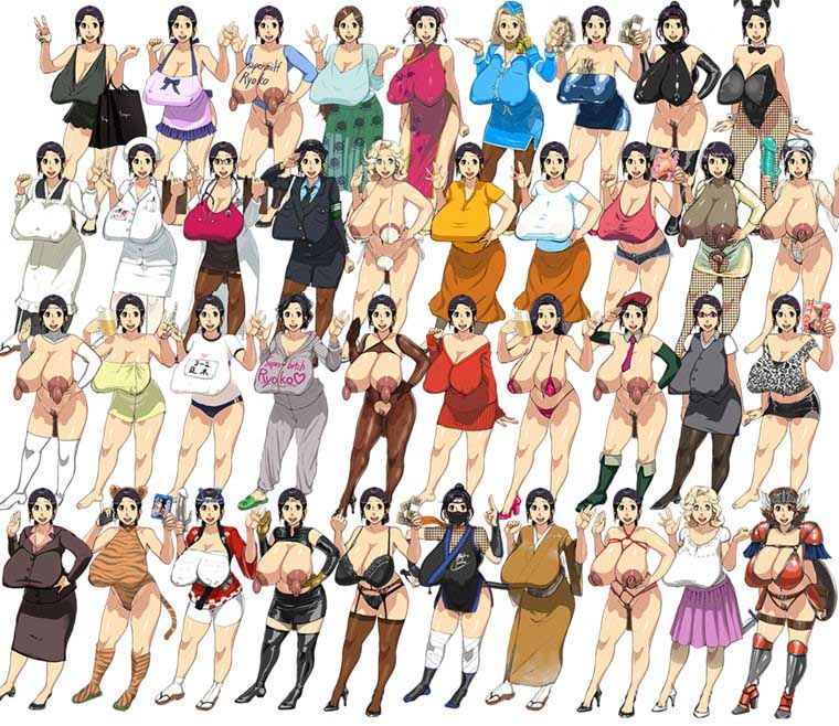 熟女立ち絵素材集 サンプル1ページ目