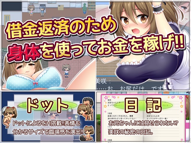 寝取られ妹美咲〜流され系妹のHなアルバイト生活〜 サンプル1ページ目