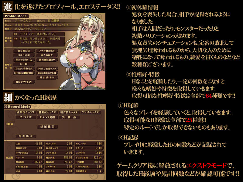 ダークエルフのヒストリア サンプル2ページ目