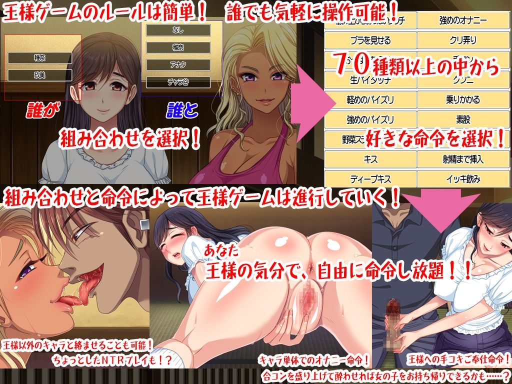 ハメパコ王様ゲーム〜合コン居酒屋編〜 サンプル1ページ目