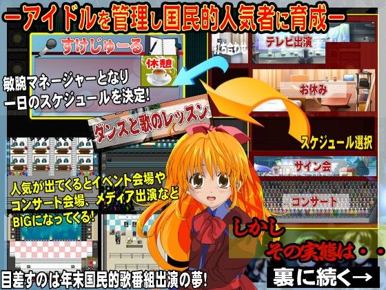 裏の裏★アイドル育成SLG サンプル1ページ目