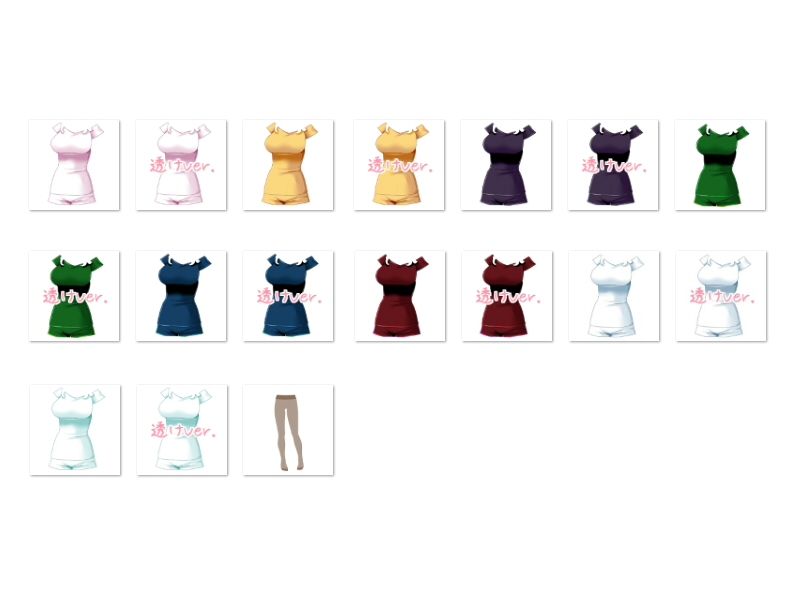 佐野俊英があなたの専用原画マンになります 衣装素材集B - 私服 - サンプル3ページ目