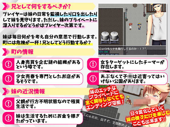 チャラ男に欺されて変貌していく我が妹をオナニーしながら見守る僕 サンプル2ページ目