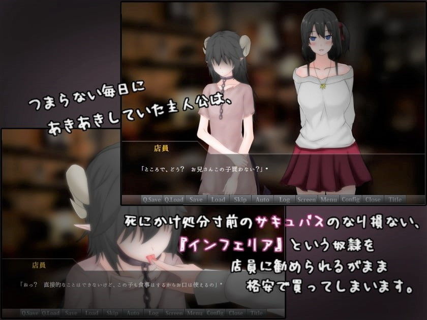 もしもサキュバスの奴●をかってみたら・・・ サンプル1ページ目