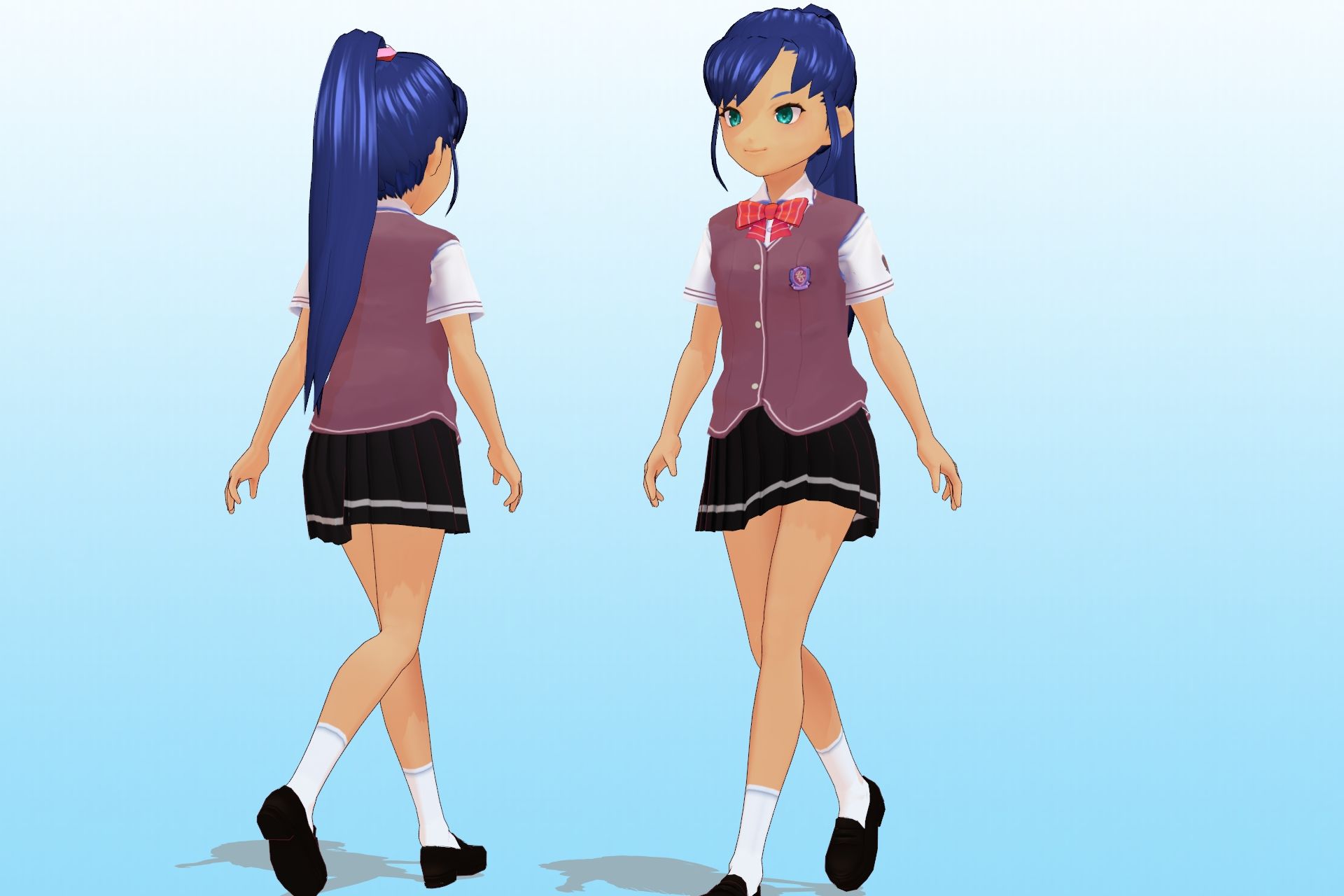 2年3組 出席番号25番 水谷 勇気 夏服3Dモデルデータ サンプル1ページ目