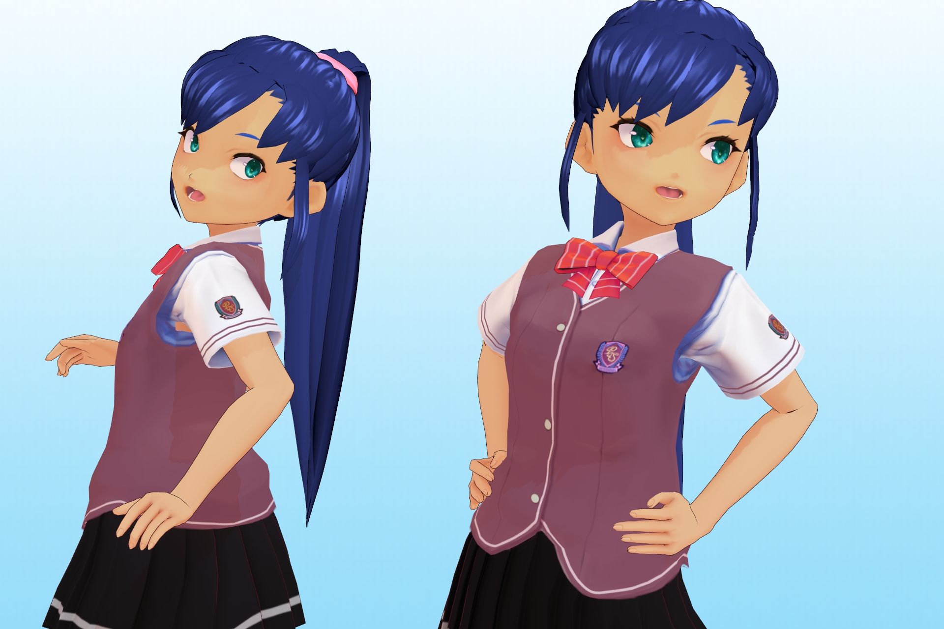 2年3組 出席番号25番 水谷 勇気 夏服3Dモデルデータ サンプル2ページ目