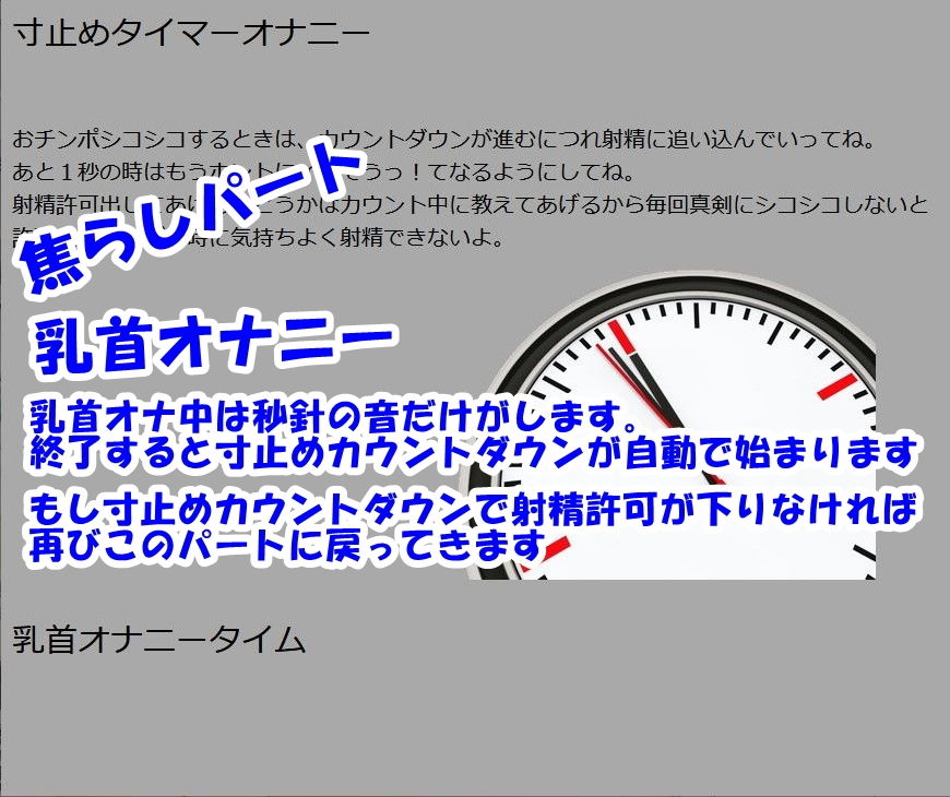本気でやらないと後悔する焦らし＆寸止めタイマーオナニー サンプル2ページ目