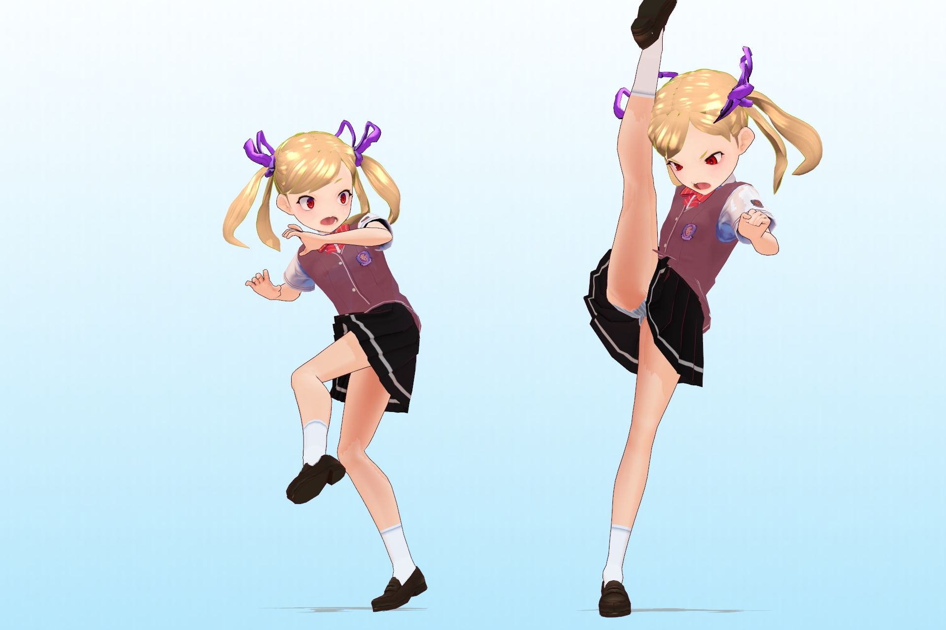 2年3組 出席番号2番 エンマ デロッシ 夏服3Dモデルデータ サンプル4ページ目