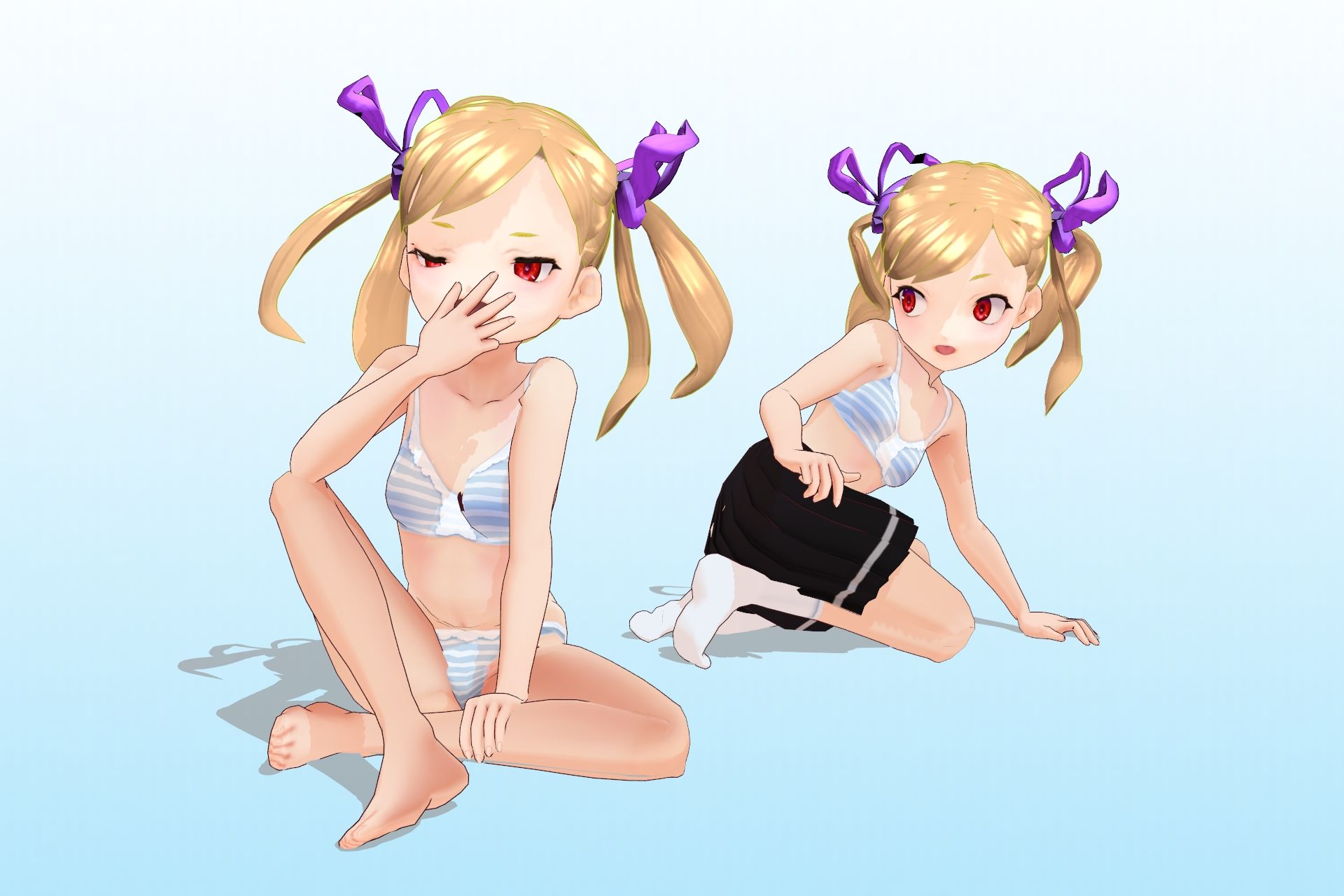 2年3組 出席番号2番 エンマ デロッシ 夏服3Dモデルデータ サンプル6ページ目