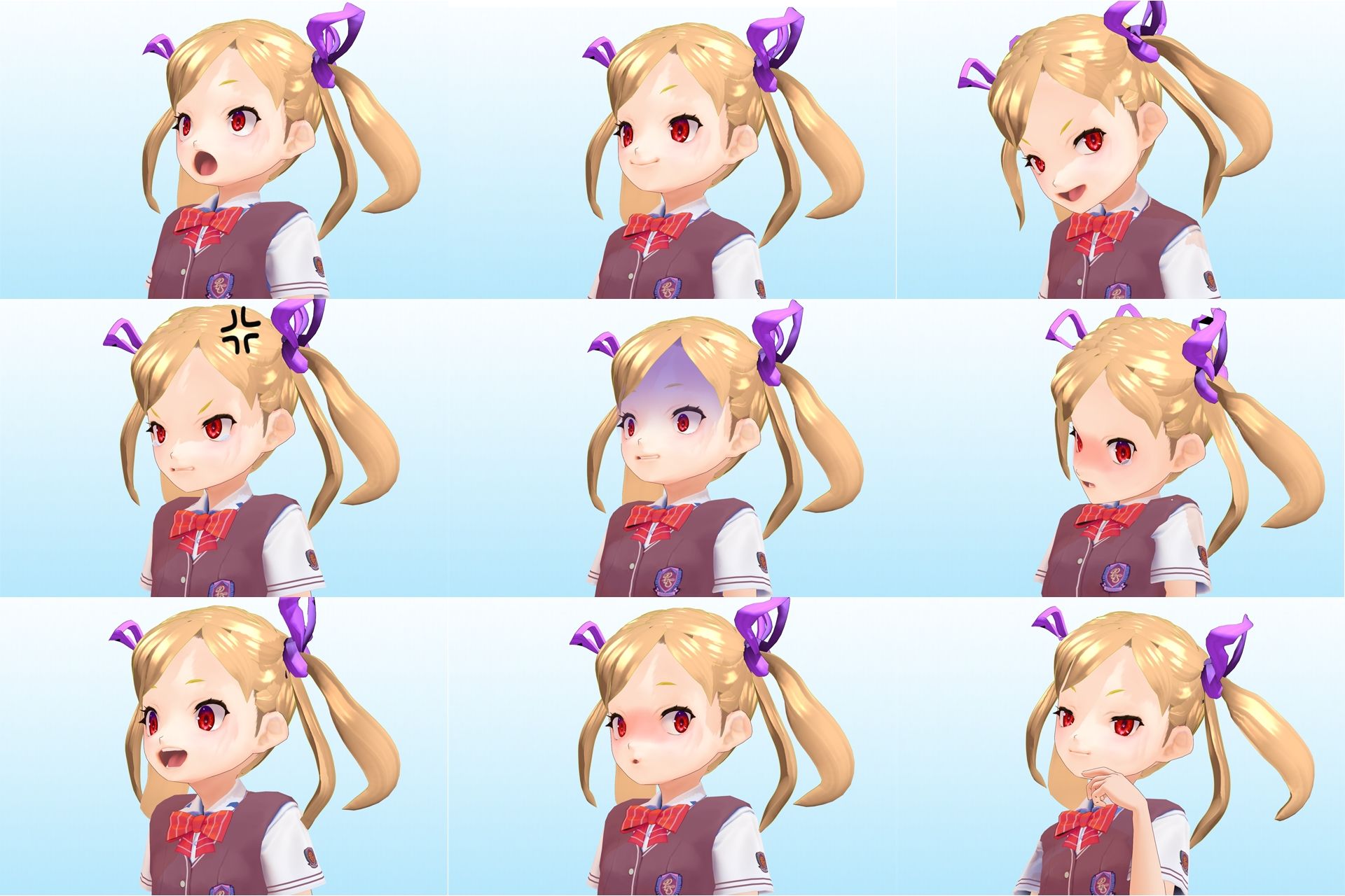 2年3組 出席番号2番 エンマ デロッシ 夏服3Dモデルデータ サンプル9ページ目