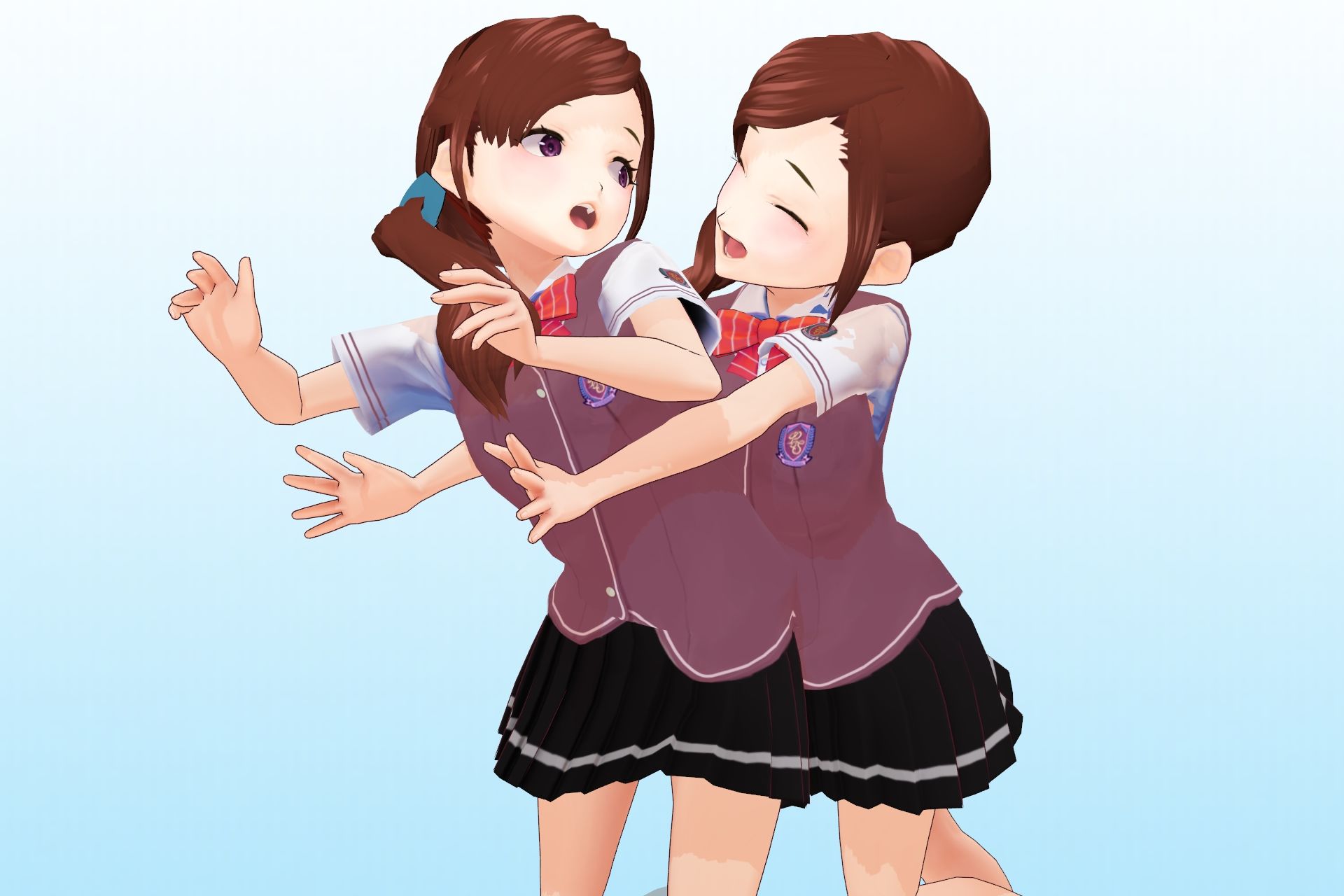 2年3組 出席番号15番 白峰恋 夏服3Dモデルデータ サンプル3ページ目