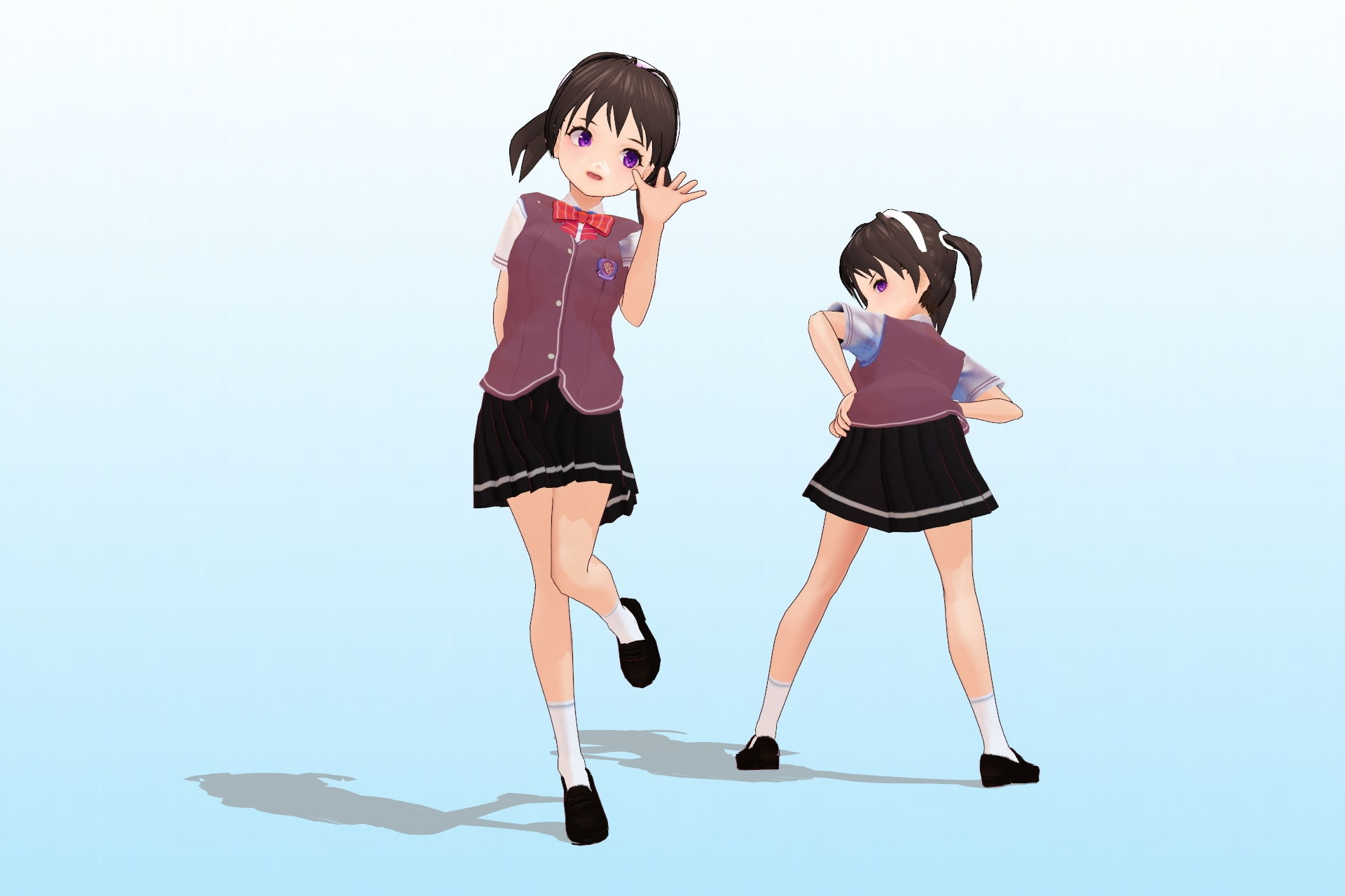 2年3組 出席番号16番 竹石 奈々美 夏服3Dモデルデータ サンプル2ページ目