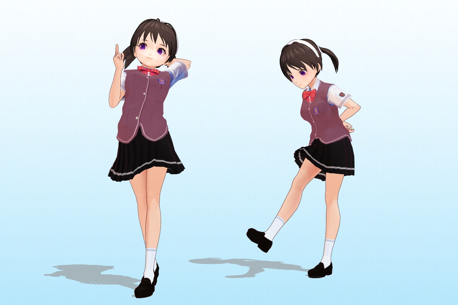 2年3組 出席番号16番 竹石 奈々美 夏服3Dモデルデータ サンプル3ページ目