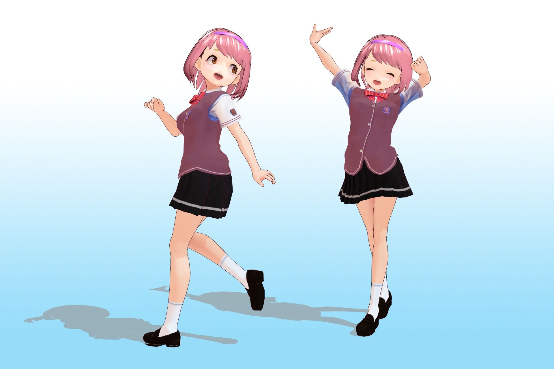 2年3組 出席番号29番 山賀 美琴 夏服3Dモデルデータ サンプル3ページ目
