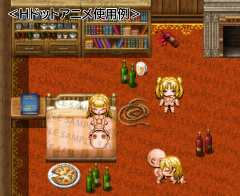 エロRPGに使える！ドット絵ヒロイン素材集 サンプル3ページ目