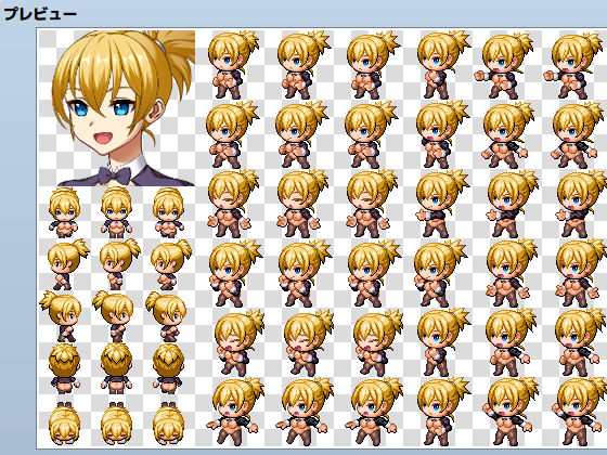 エロRPGに使える！ドット絵ヒロイン素材集 サンプル4ページ目