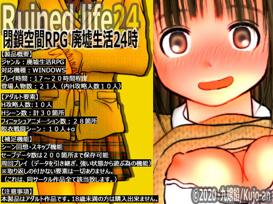 閉鎖空間RPG 廃墟生活24時 サンプル5ページ目