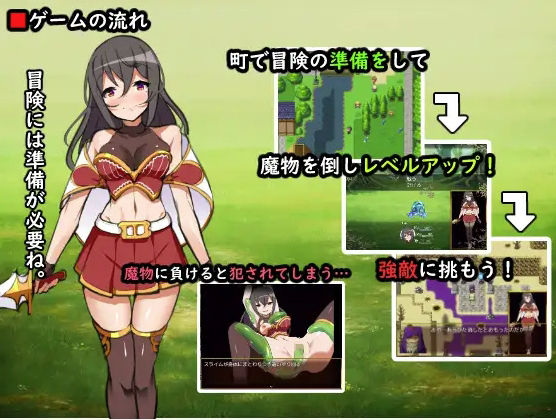 人妻剣士サキ〜敗北凌●RPG〜 サンプル2ページ目