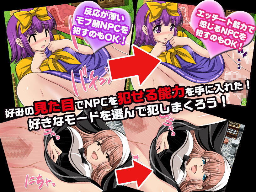 NPC姦〜無抵抗の美少女NPC達をヤリまくれ！〜 サンプル1ページ目