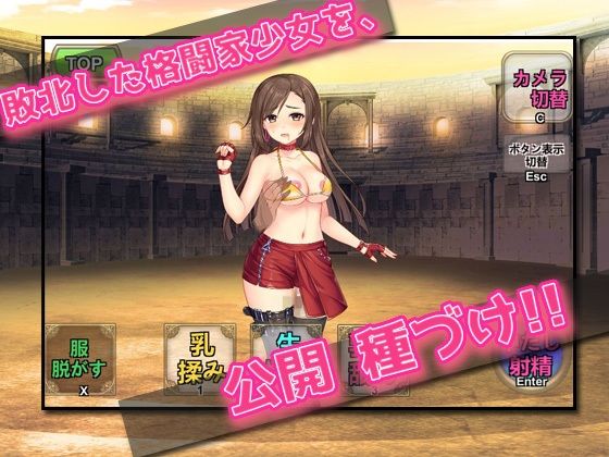 異世界で格闘家少女を孕ませる！〜オナニー用ミニゲーム サンプル3ページ目