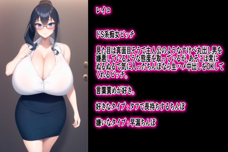 ビッチズアンドザシティー 目と目が合ったらセックスバトル！お股ゆるゆる痴女ビッチたちを中出しセックスで精液便所に堕とせ！ サンプル1ページ目
