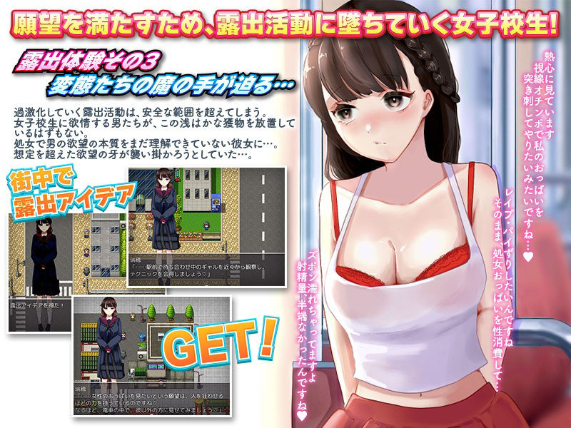 電車露出娘と盗撮ストーカー サンプル3ページ目