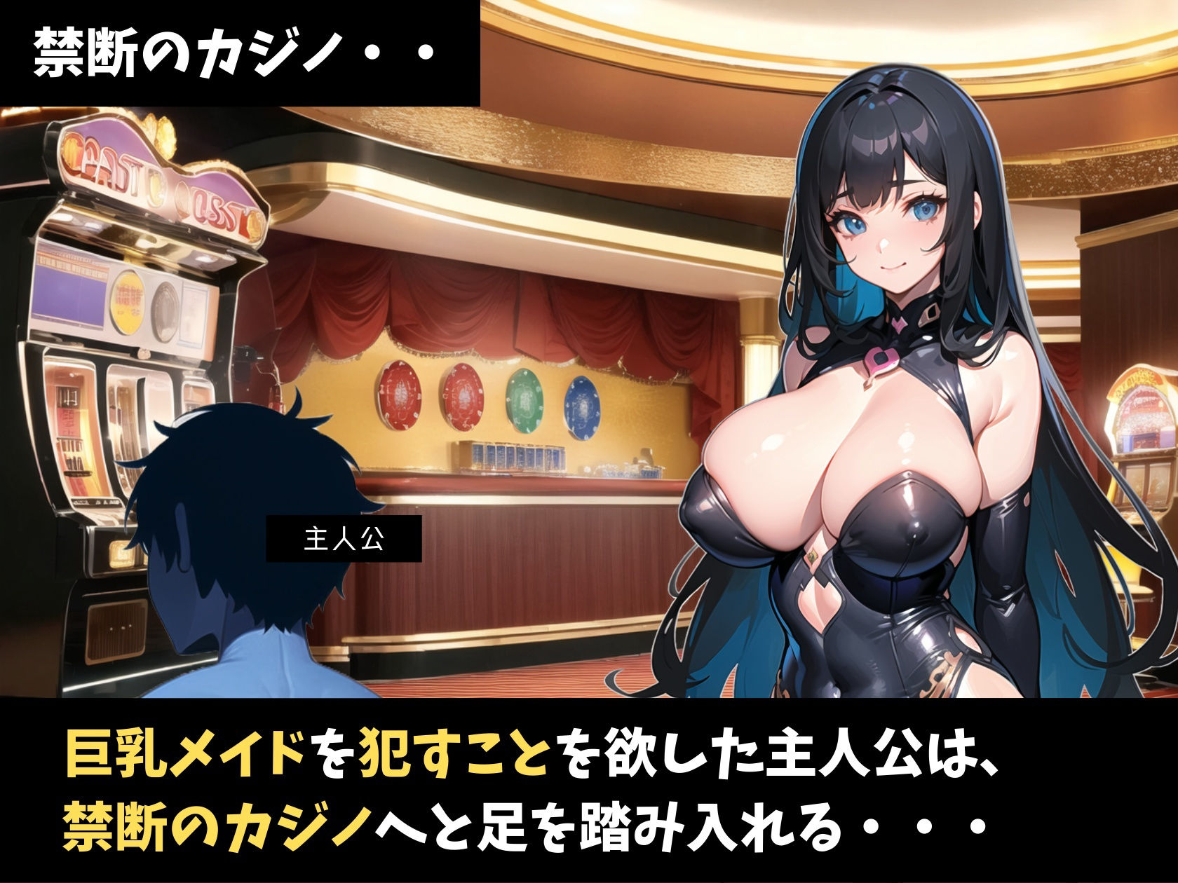 巨乳メイド賭博録（とばくろく） サンプル1ページ目