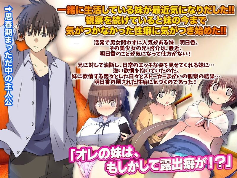 よし！妹の露出願望は秘密しておこう（汗） サンプル1ページ目
