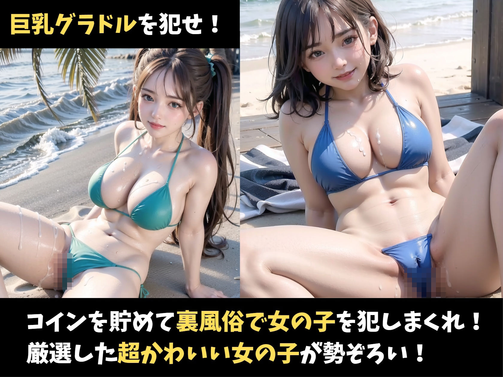 裏風俗放浪記（巨乳グラビアアイドル中出し）【賭博録外伝】 サンプル2ページ目