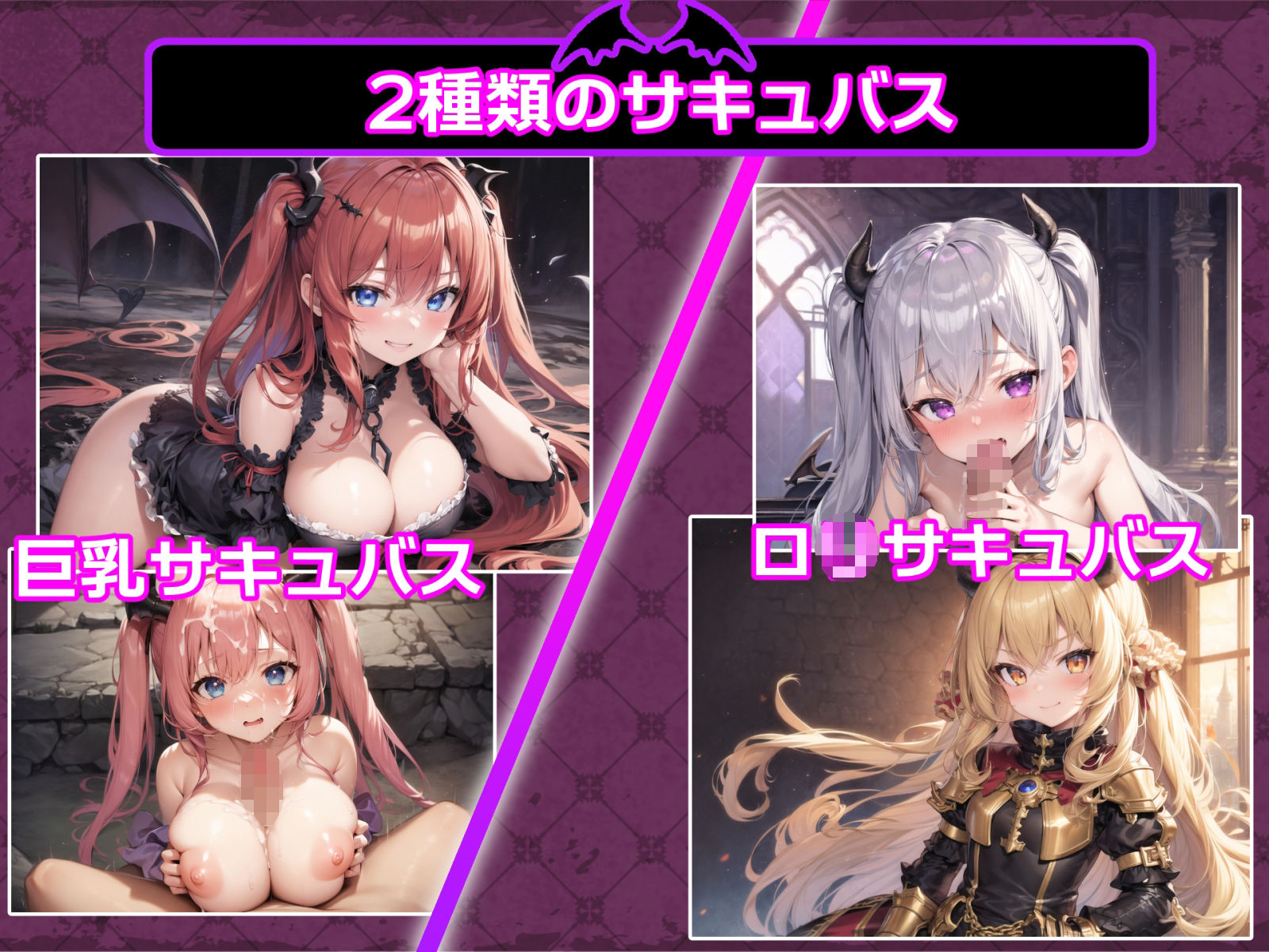 サキュバス・クエスト！ 〜脱がせて攻略・MAP戦闘型RPG〜 サンプル1ページ目