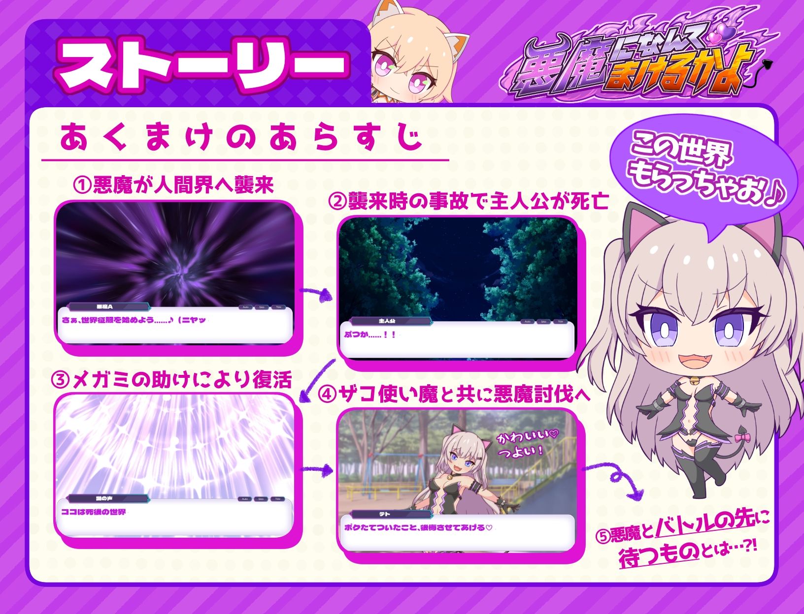 悪魔になんてまけるかよ サンプル2ページ目
