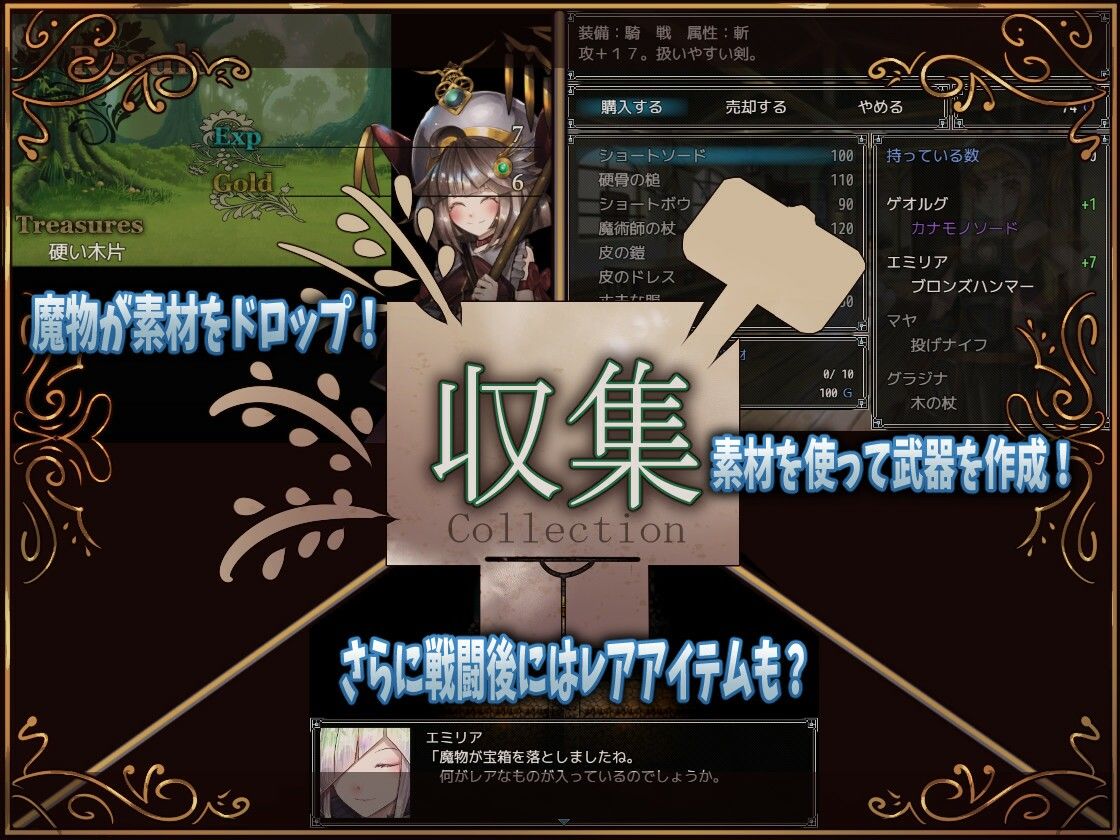 騎士と三人の従者 サンプル6ページ目