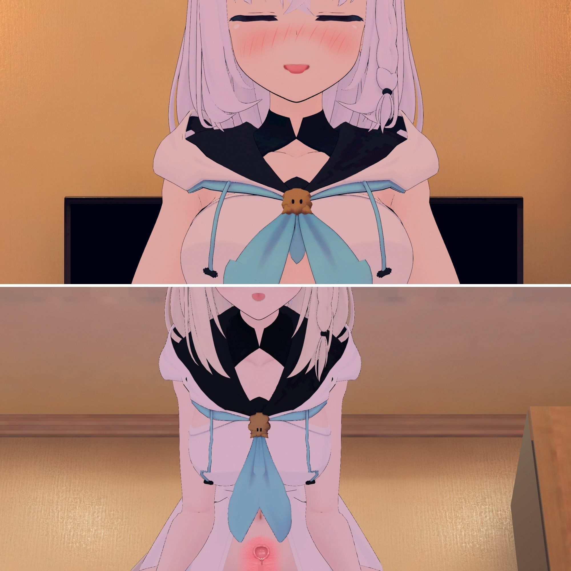 【VR専用】白〇フブキとVRえっち【日本語/English】 サンプル6ページ目