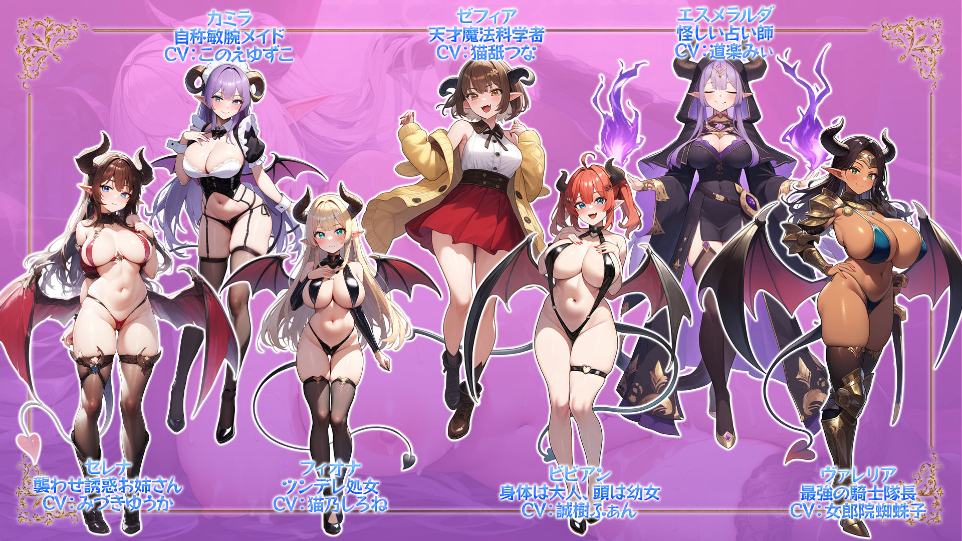 ドスケベサキュバスの館に迷い込んだら全員SEXするまで帰れなくなった件 サンプル7ページ目