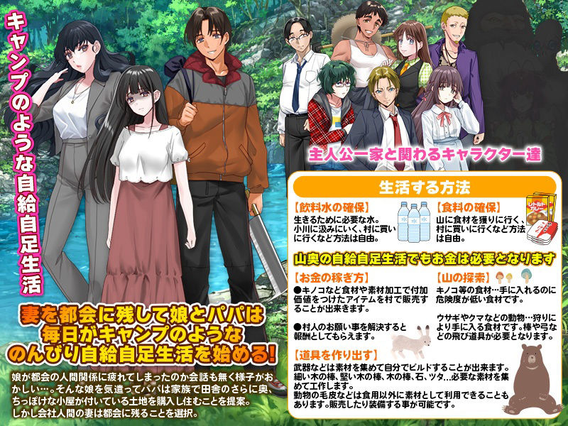 娘とのんびり暮らす田舎生活がいろいろと刺激が強すぎた件 サンプル1ページ目