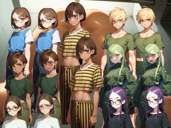 【スマホ・PC両対応/MultiLang】あなたは女の子をエッチに見る能力を手に入れた！3 刑務所編 サンプル4ページ目