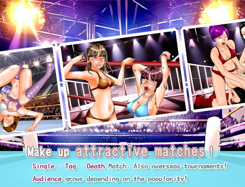 School girls’ wrestling simulation game ’Doki Doki☆Death Match 2: Reincarnated Matchmaker’ サンプル1ページ目
