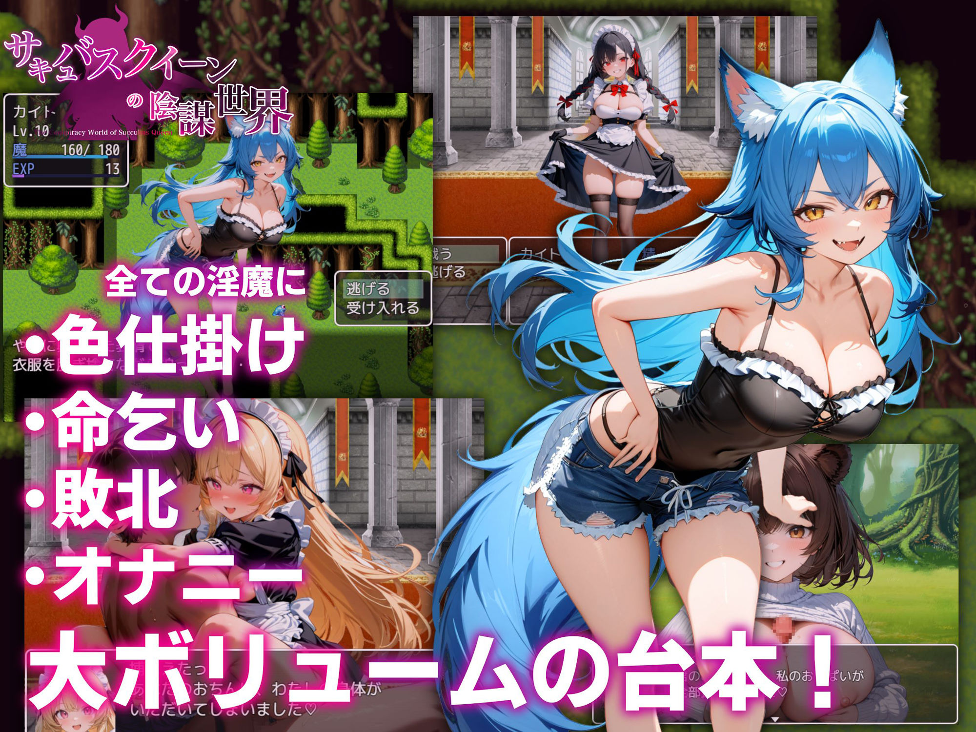 サキュバスクイーンの陰謀世界〜色仕掛けの誘惑と6つのオーブ〜 サンプル1ページ目
