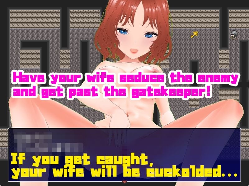 Cuckold Dungeon -A game where you have to have your wife seduce the enemy and escape from a fort- サンプル2ページ目