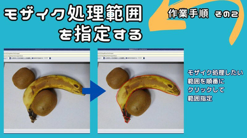 これで斜めのモザイク処理も自由自在！多角形範囲指定可能なモザイクツール「RangeMosaic」 サンプル3ページ目