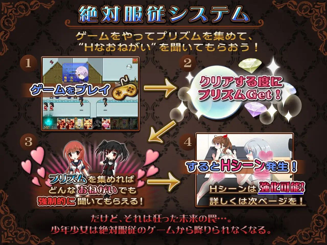 超自由RPGで恥辱の永遠命令させろ サンプル2ページ目