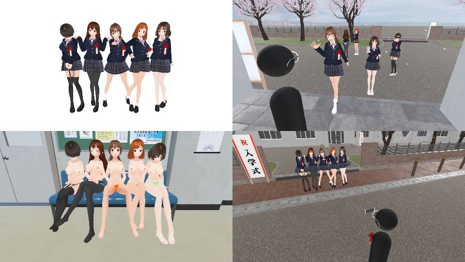 ○○学園の日々 入学式編 サンプル1ページ目