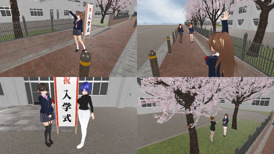 ○○学園の日々 入学式編 サンプル4ページ目