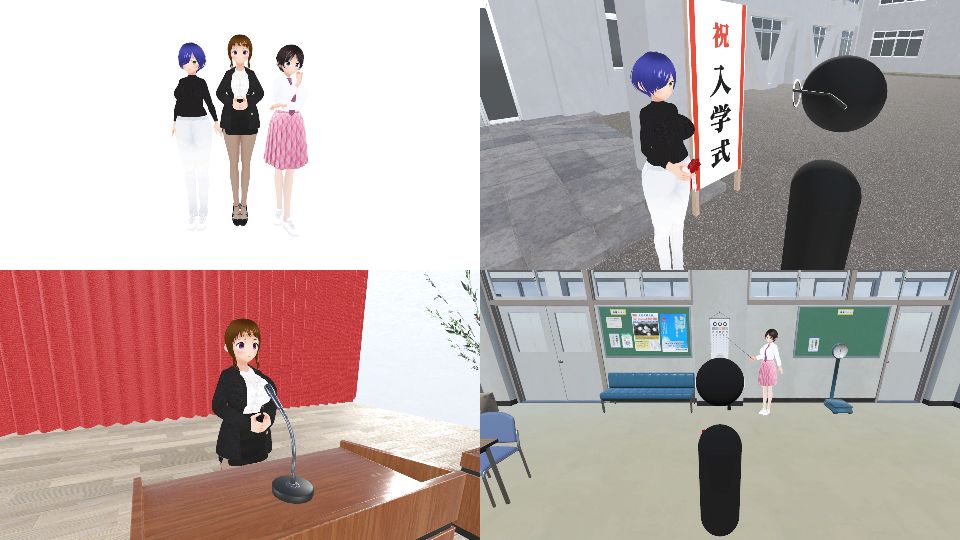○○学園の日々 入学式編 サンプル5ページ目