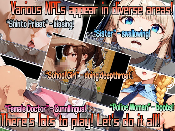 Let’s NPC SEX Taking virgins in the VR world and enjoying with the Hentai MOD！ サンプル7ページ目