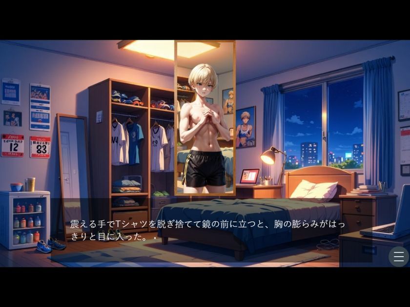 駅伝部の仲間から薦められた謎のエナジードリンクを飲んで女体化してしまった男 サンプル3ページ目