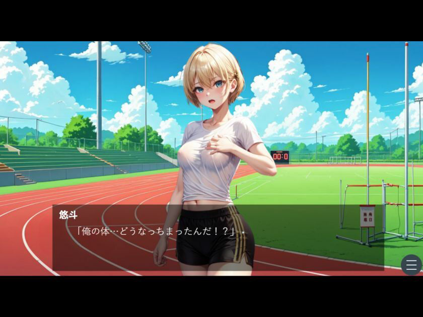 駅伝部の仲間から薦められた謎のエナジードリンクを飲んで女体化してしまった男 サンプル5ページ目