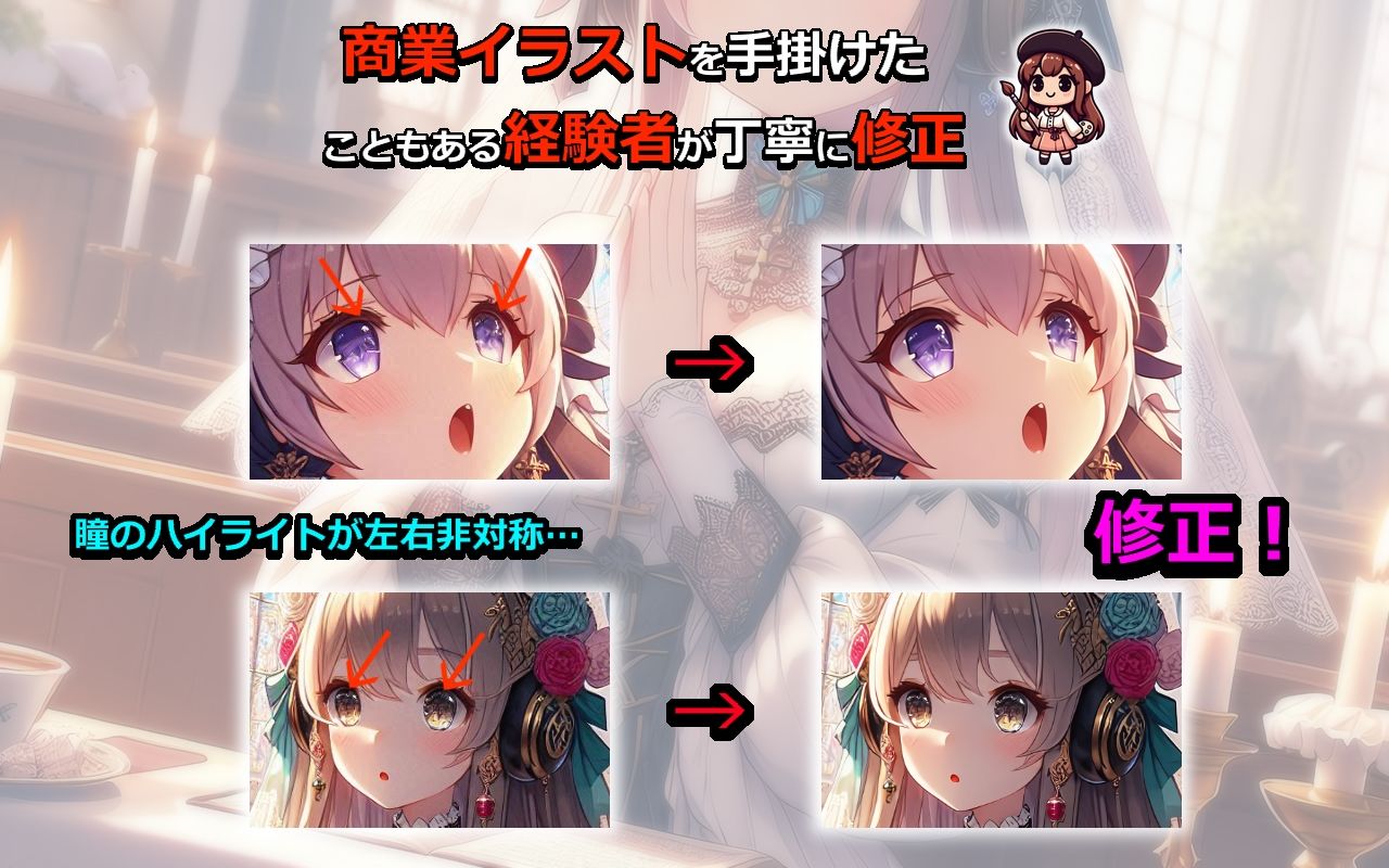 萌え系美少女ファンタジーイラスト素材集「聖職者」 サンプル3ページ目