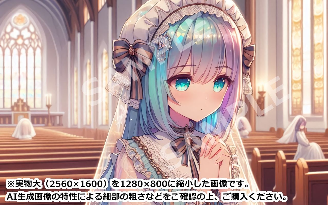 萌え系美少女ファンタジーイラスト素材集「聖職者」 サンプル5ページ目